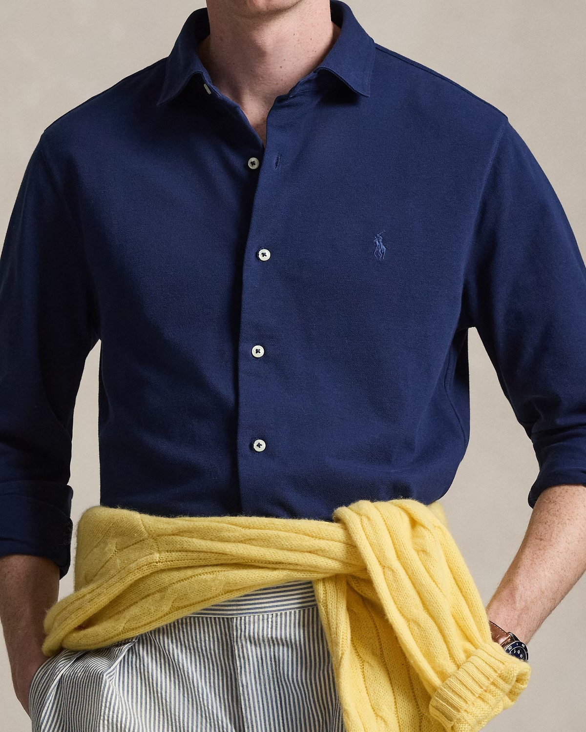 Featherweight Mesh Shirt - Dark Navy