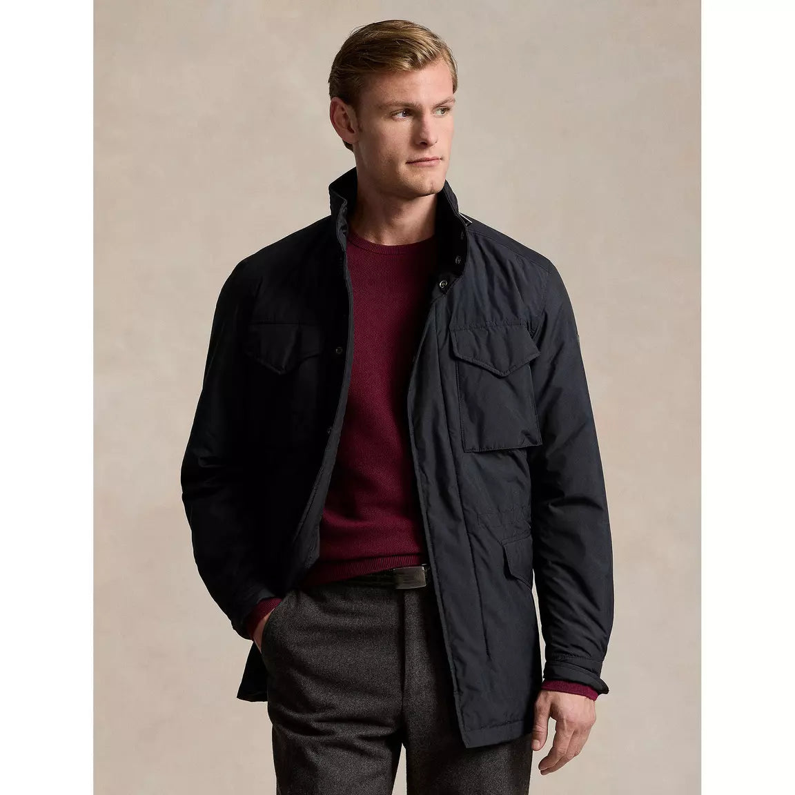 Lightweight Packable Combat Jacket - Black