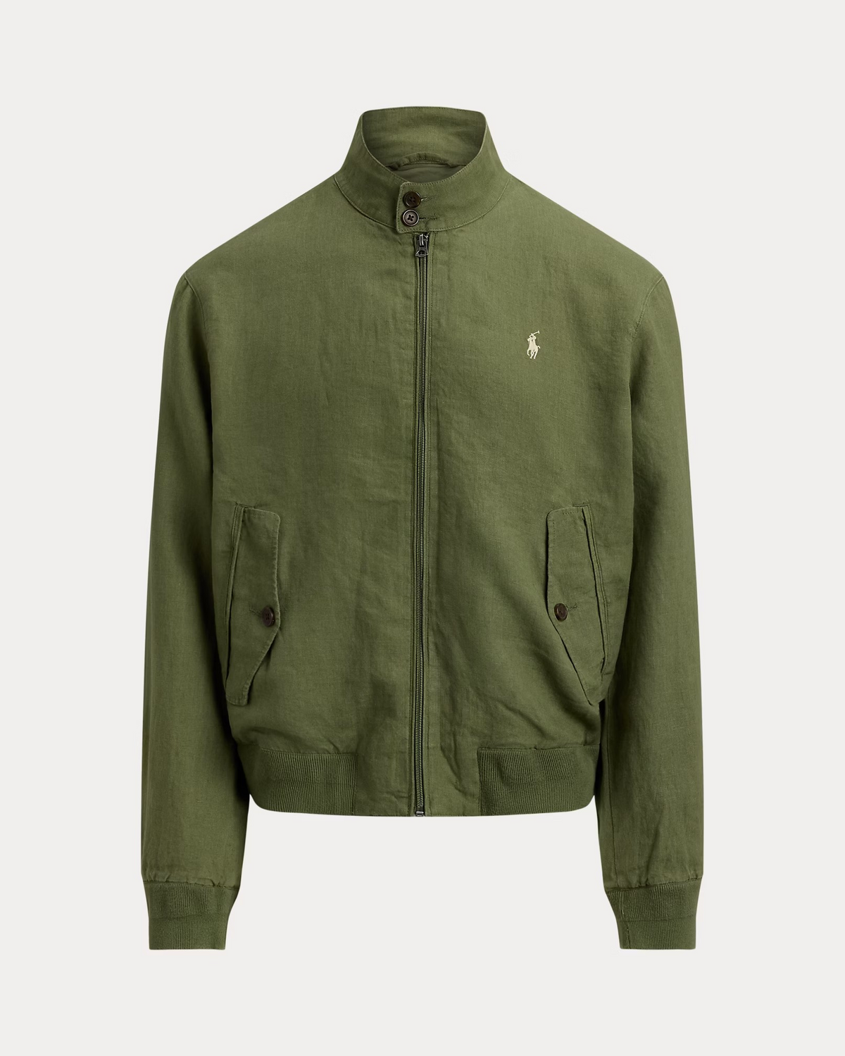 The Bedford Linen Jacket- Olive Green