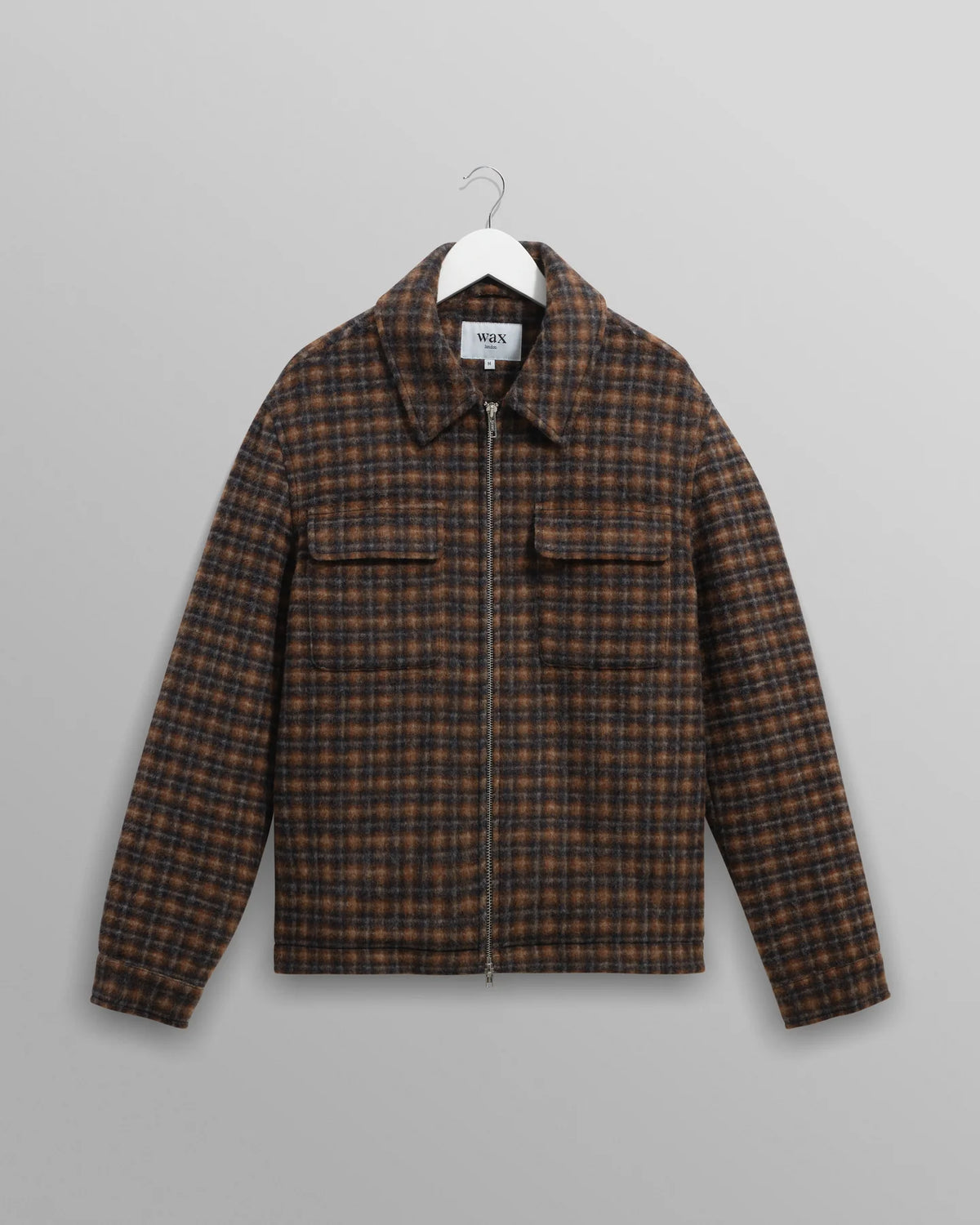 Osier Drawn Check Jacket - Brown/Navy