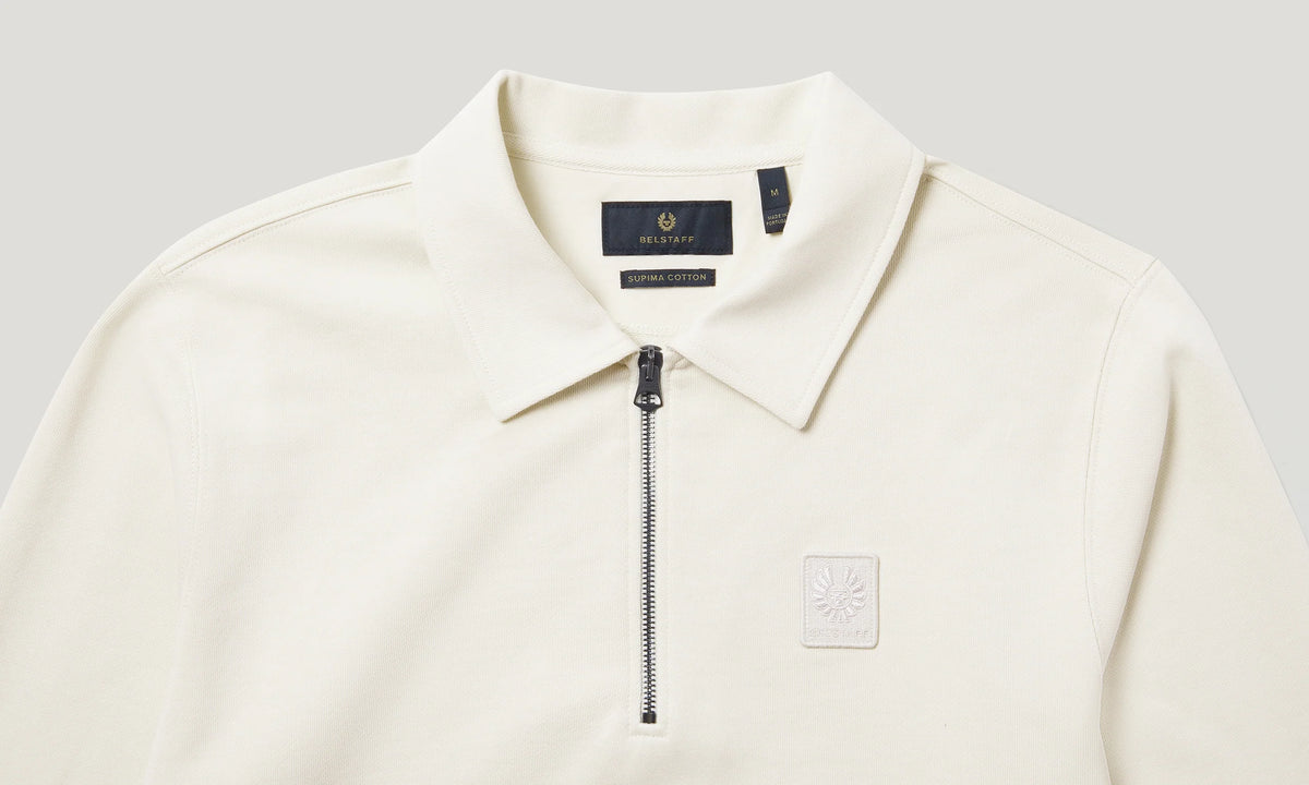 Curator Collared Sweatshirt- Cream Silver Birch