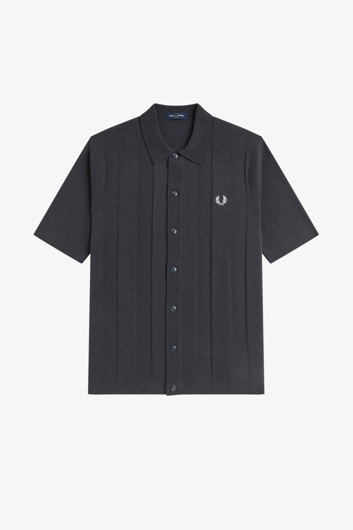 Tonal Vertical Stripe Shirt- GREY