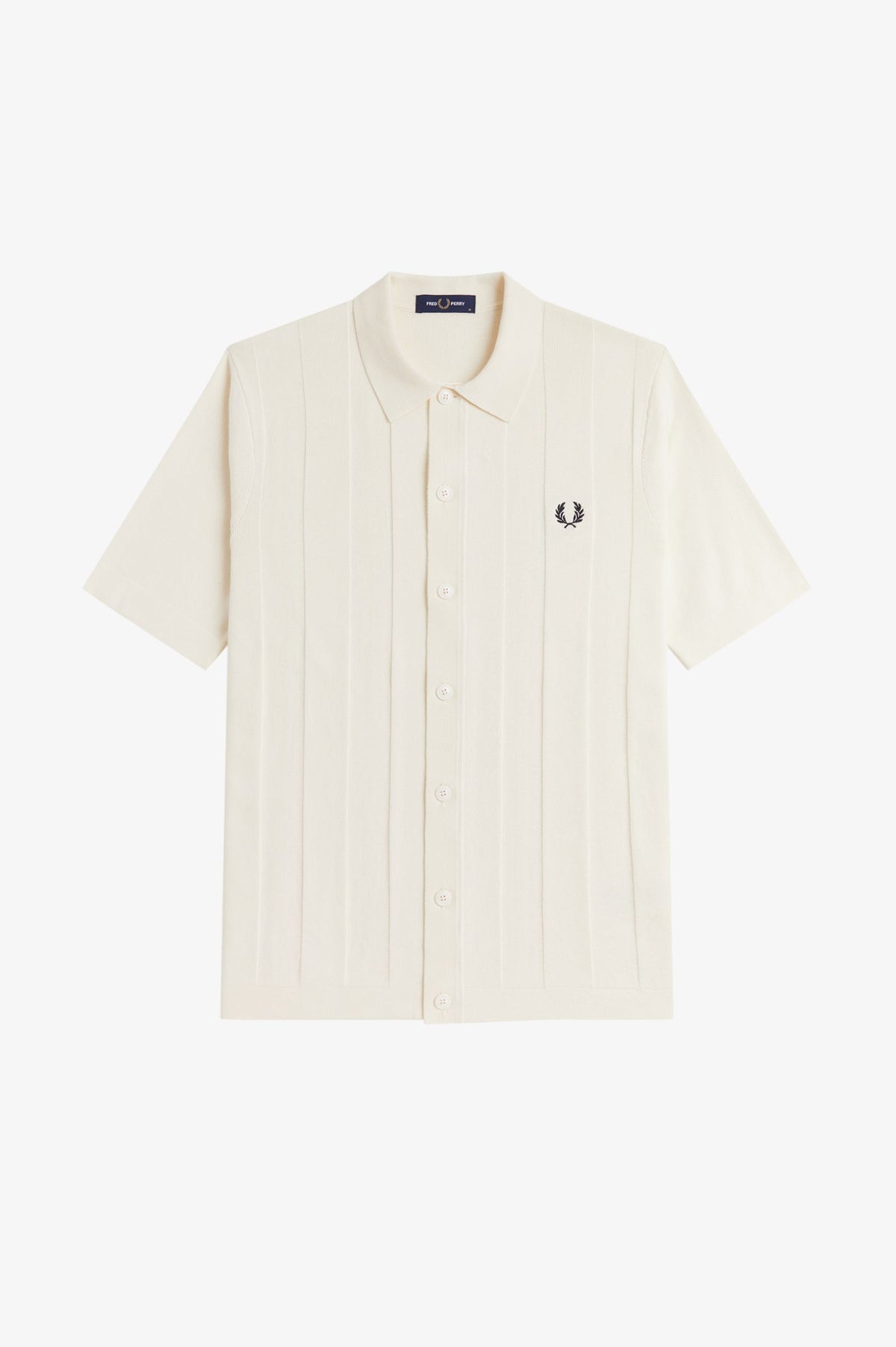 Tonal Vertical Stripe Shirt- ECRU