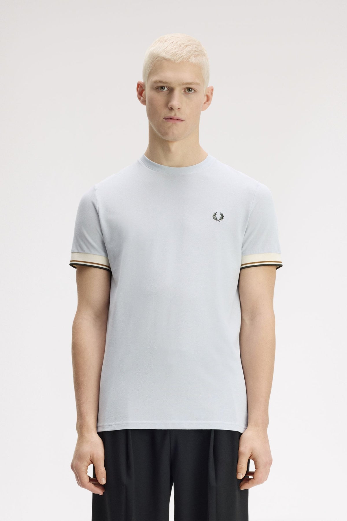 Twin Tipped Cuffed T-Shirt - Sky Blue