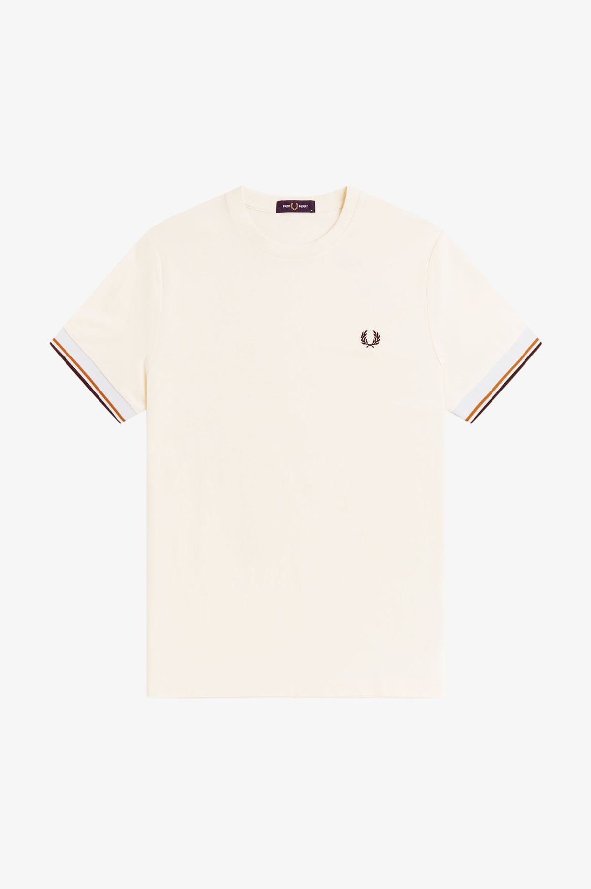 Twin Tipped Cuff T-Shirt-ECRU