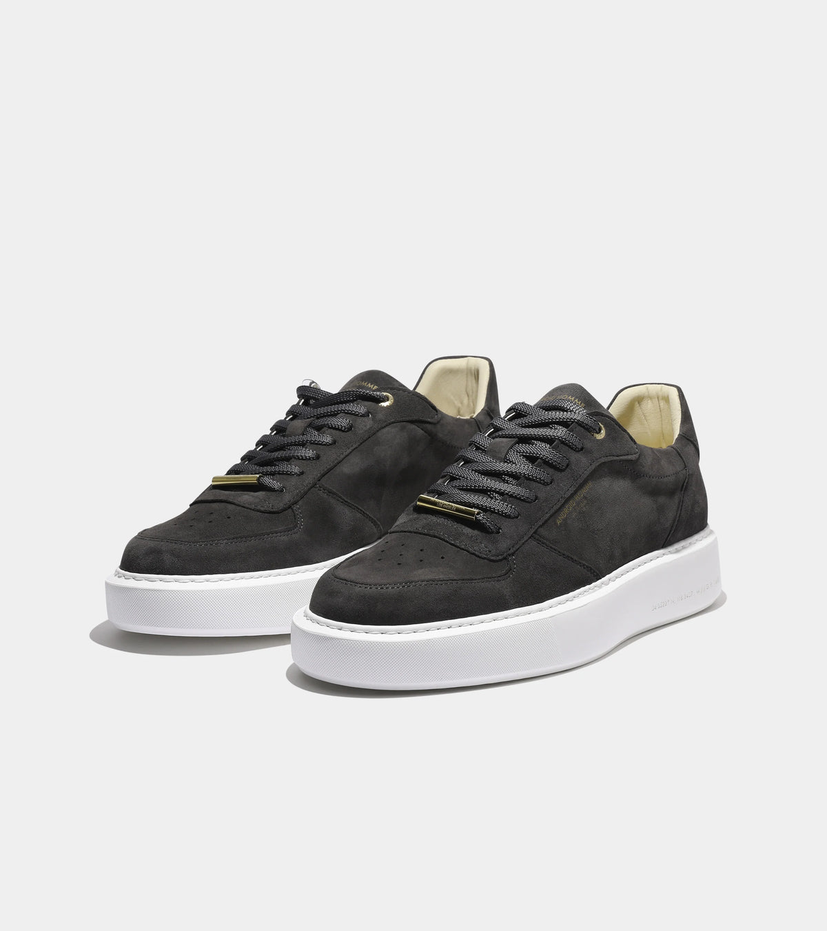 Manhattan Velvet Suede & Gold Hardware