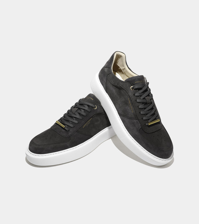 Manhattan Velvet Suede & Gold Hardware