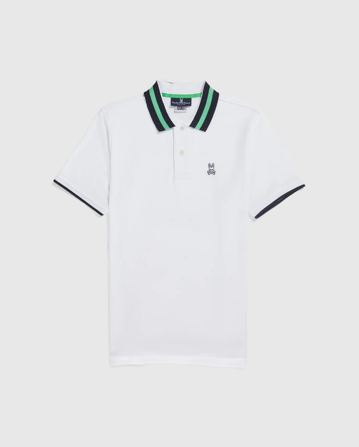 Pique Polo - White/Green