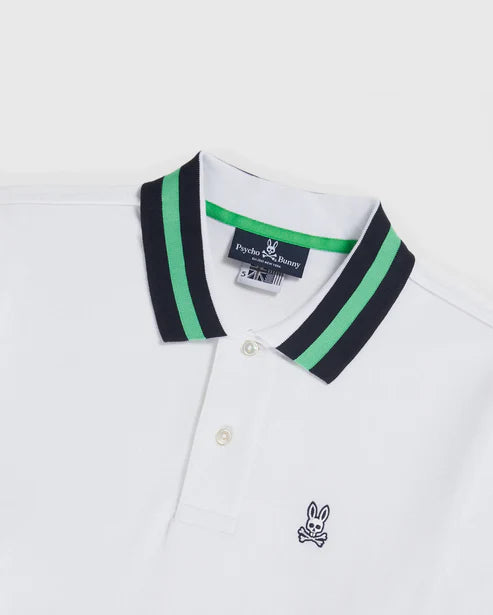 Pique Polo - White/Green