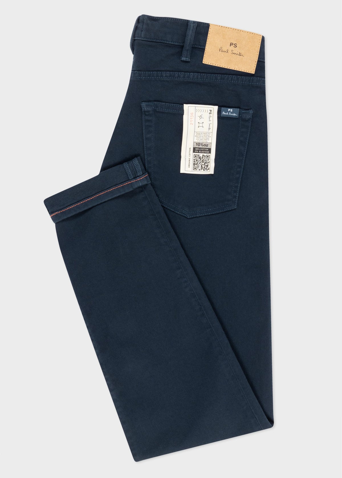 Tapered-Fit Garment Dyed Jeans - Navy