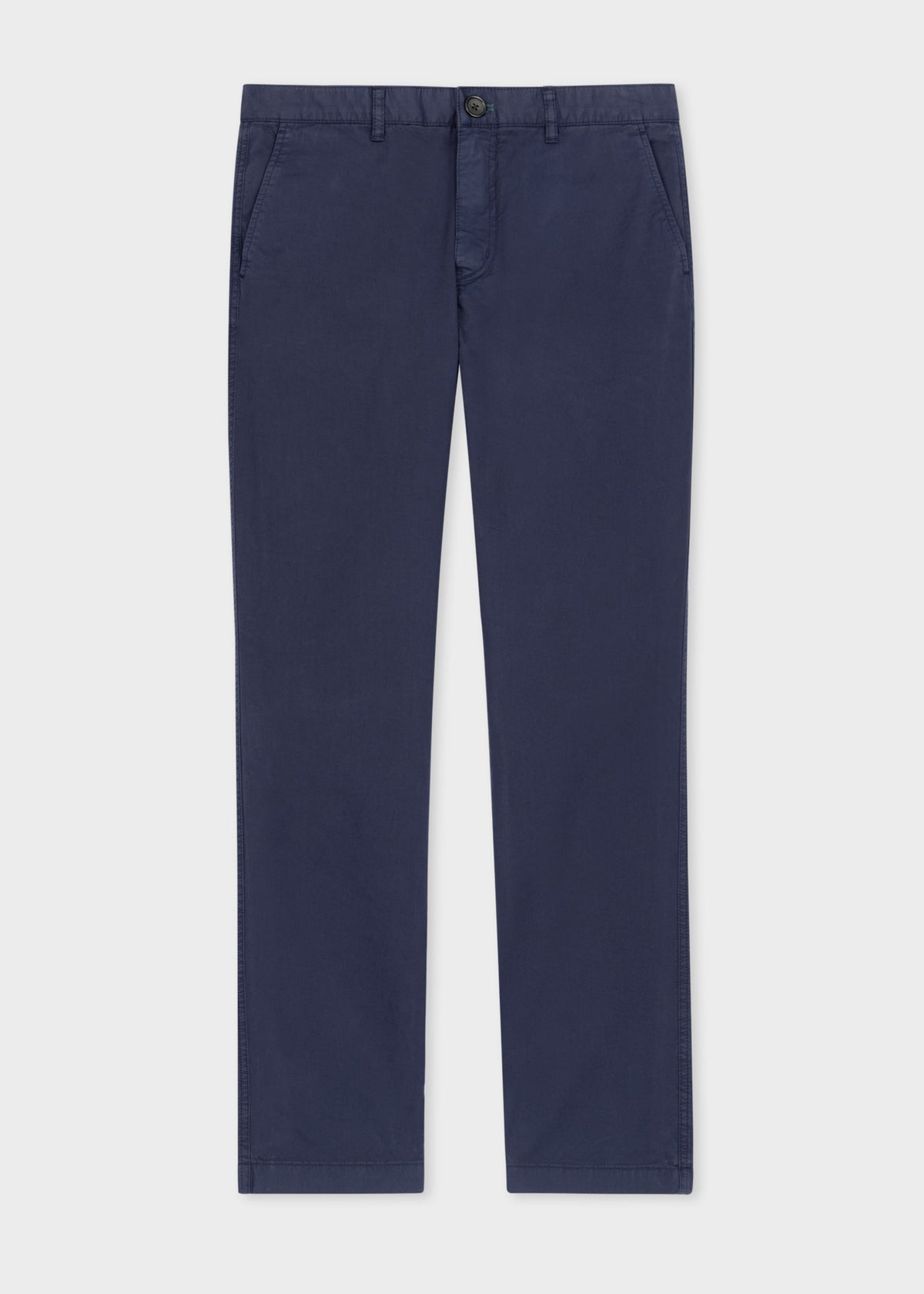 Mid Fit Stretch Cotton Twill Chino - Navy
