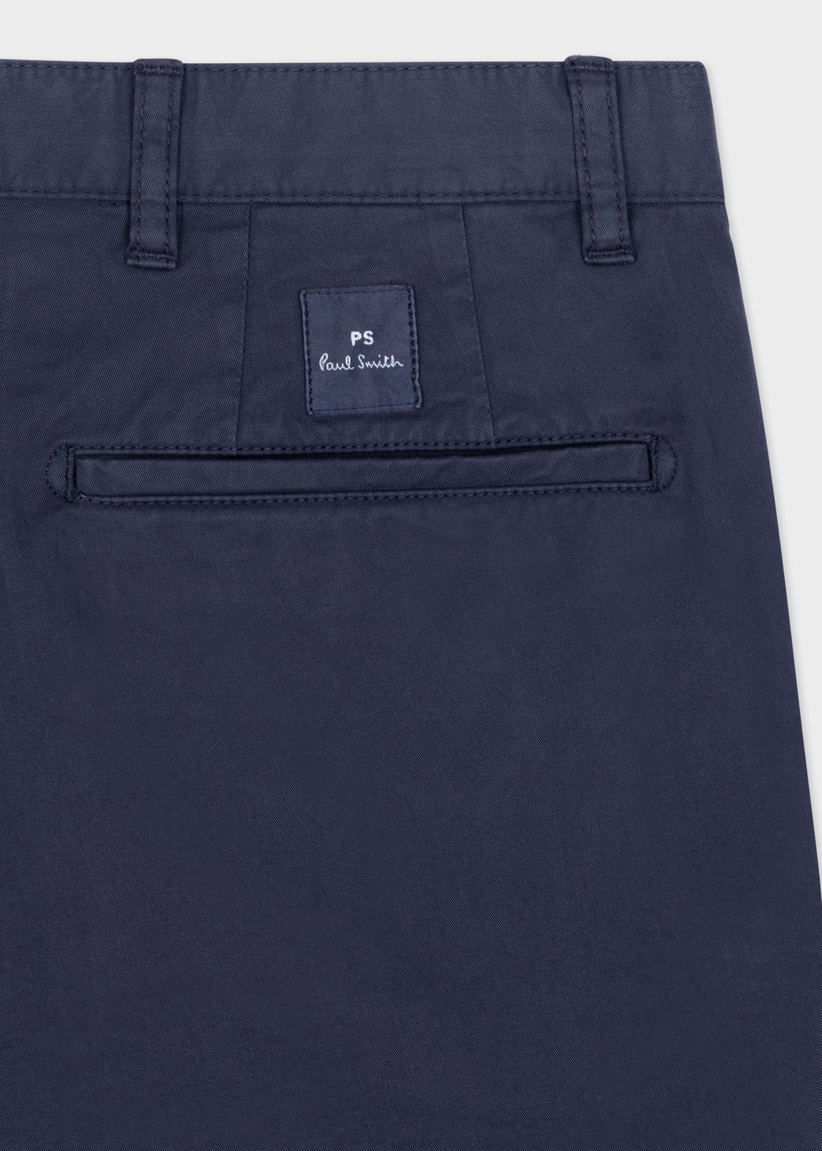 Mid Fit Stretch Cotton Twill Chino - Navy