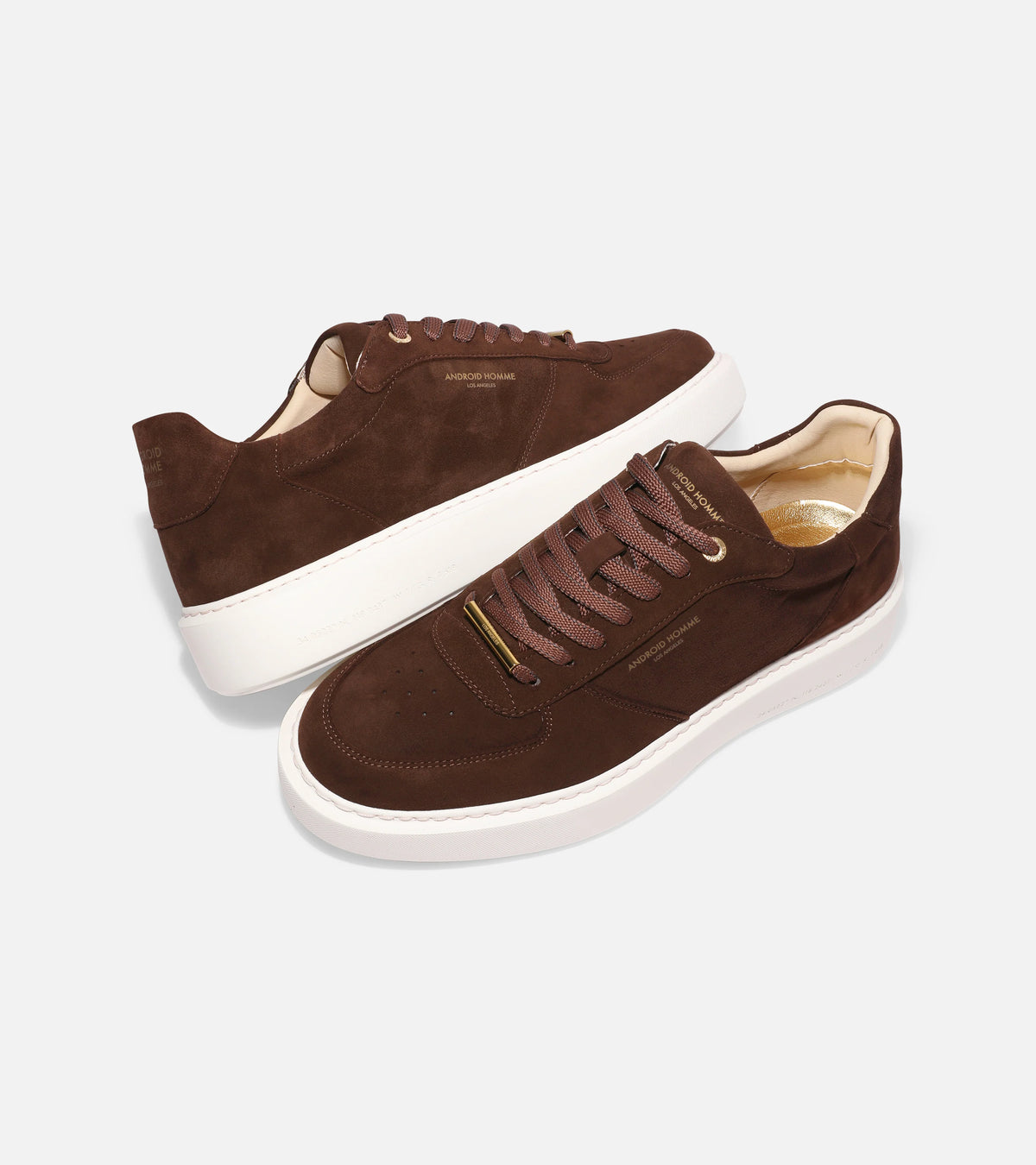 Manhattan Velvet Suede & Gold Hardware