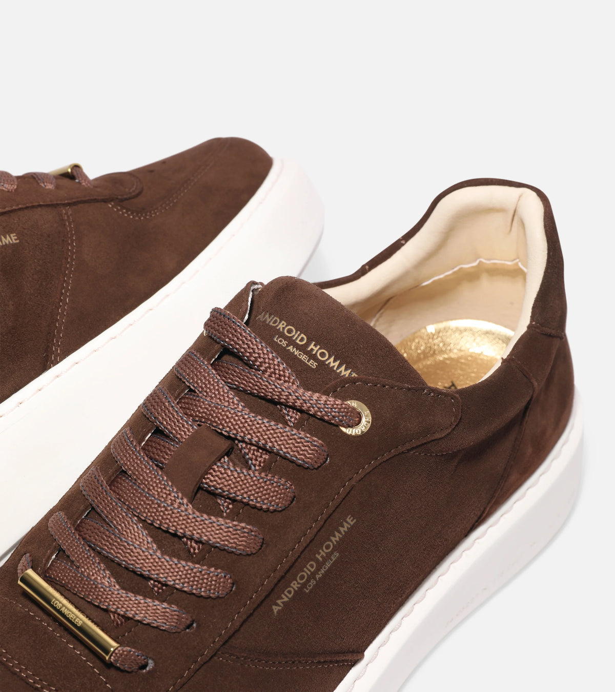Manhattan Velvet Suede & Gold Hardware