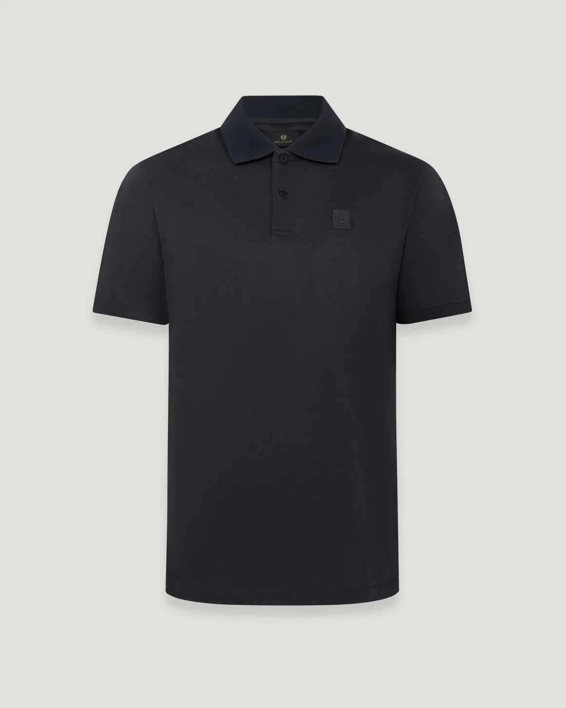 Steel Polo- Navy Mercerised Cotton