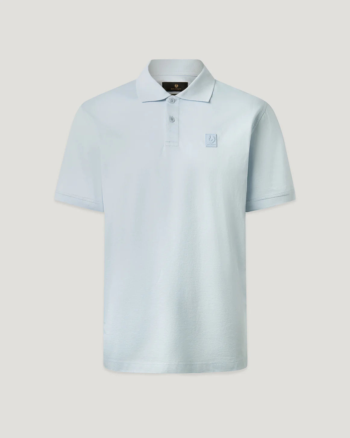 Steel Polo- Sky Blue Mercerised Cotton