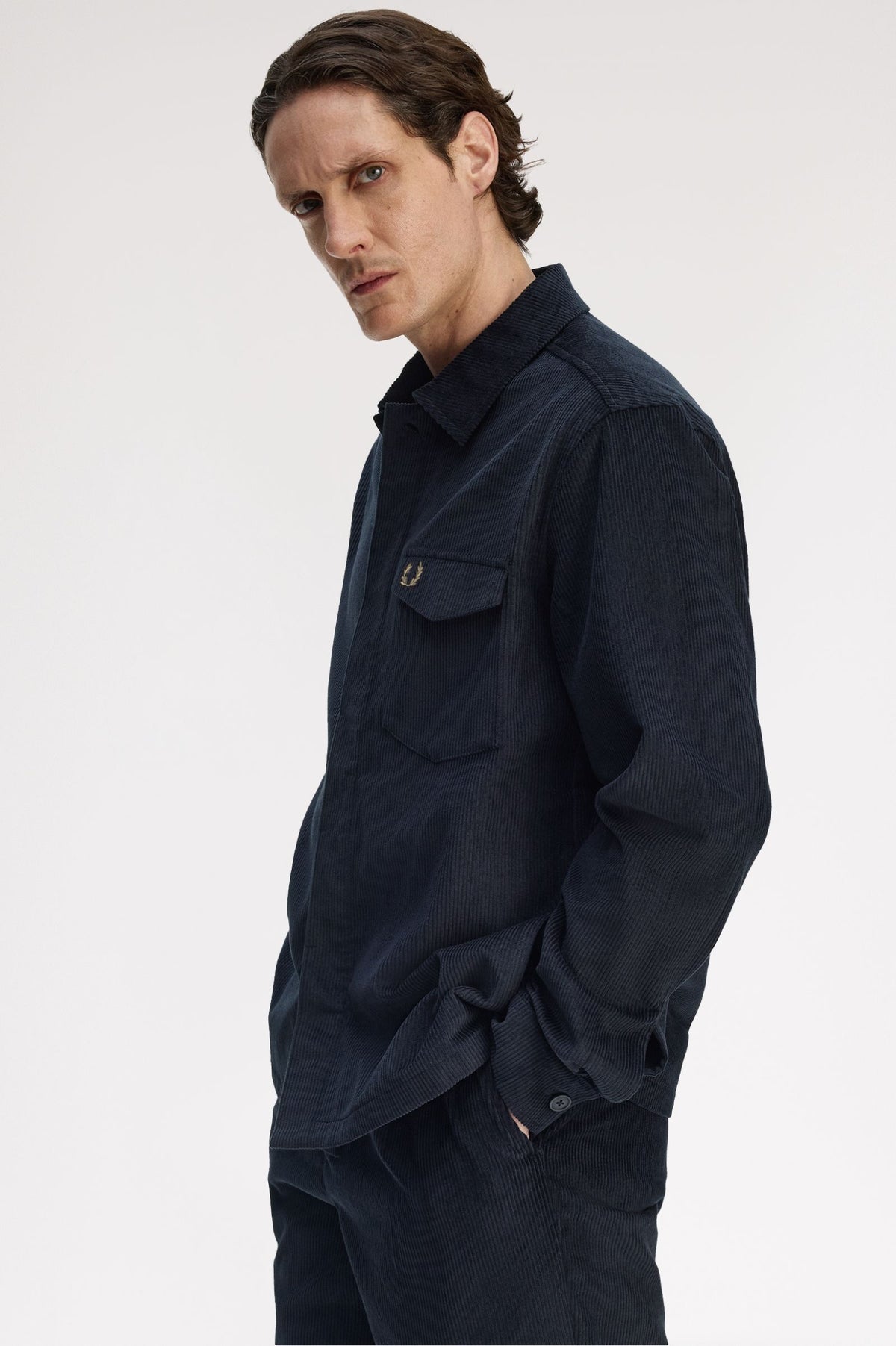 Corduroy Overshirt - Navy