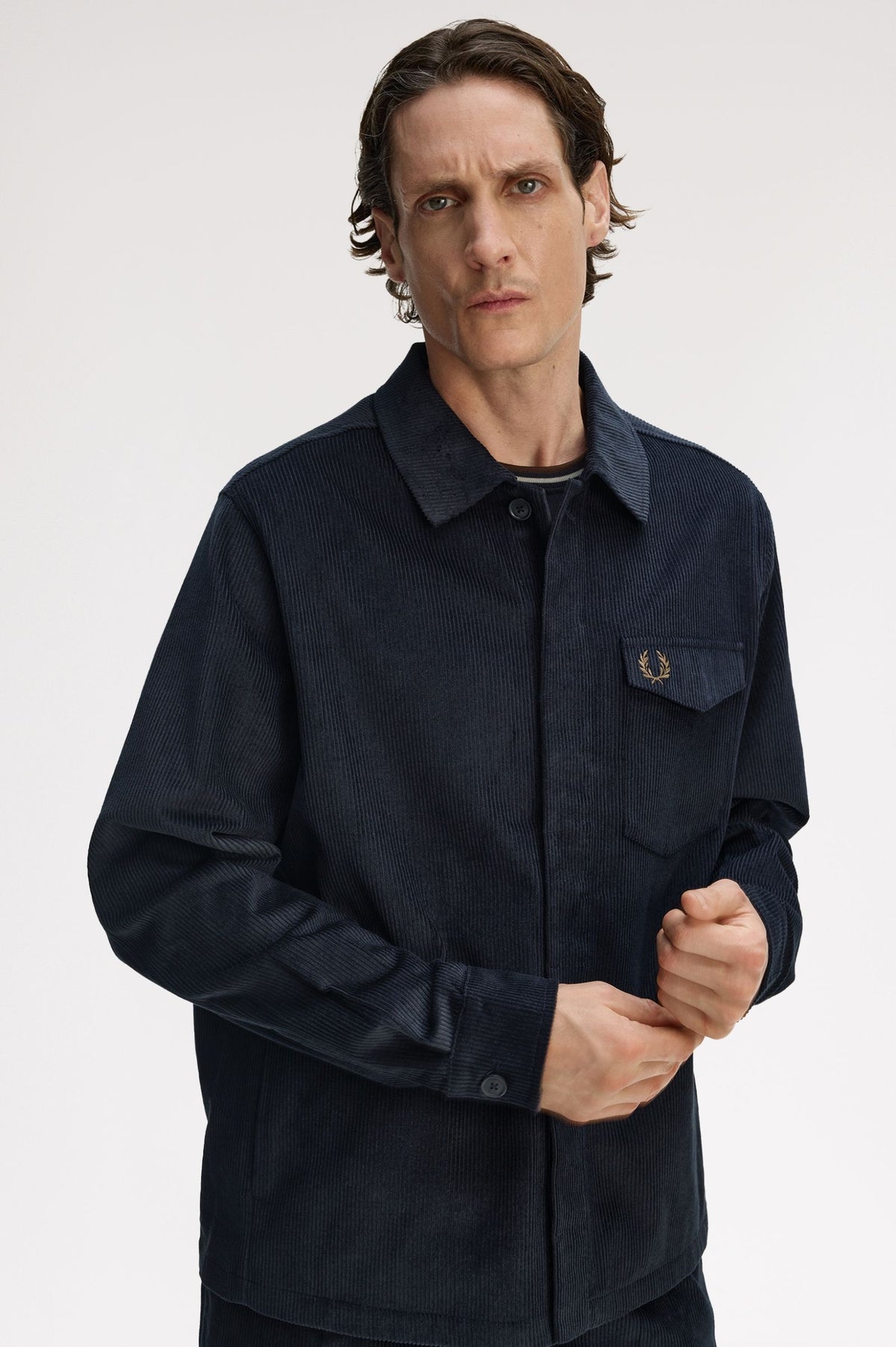 Corduroy Overshirt - Navy