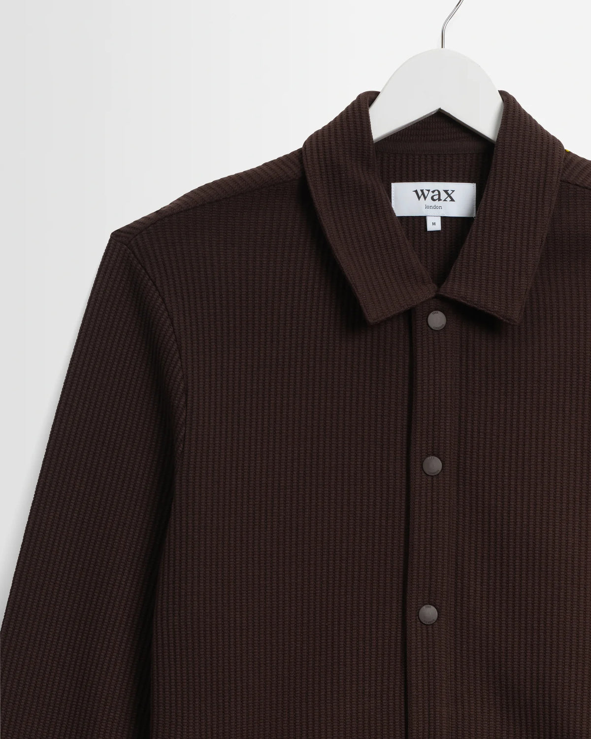 Hays Structured Waffle Overshirt - Brown