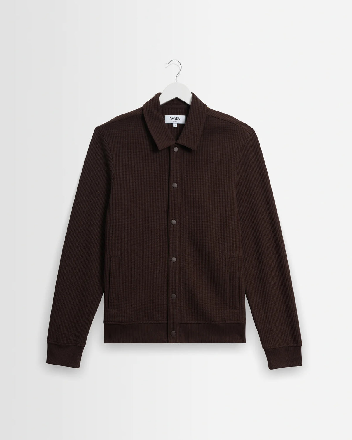 Hays Structured Waffle Overshirt - Brown