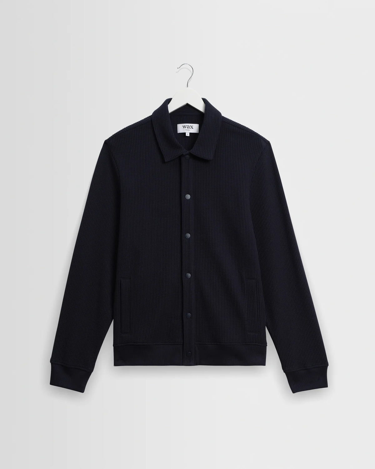 Hays Structured Waffle Overshirt - Navy