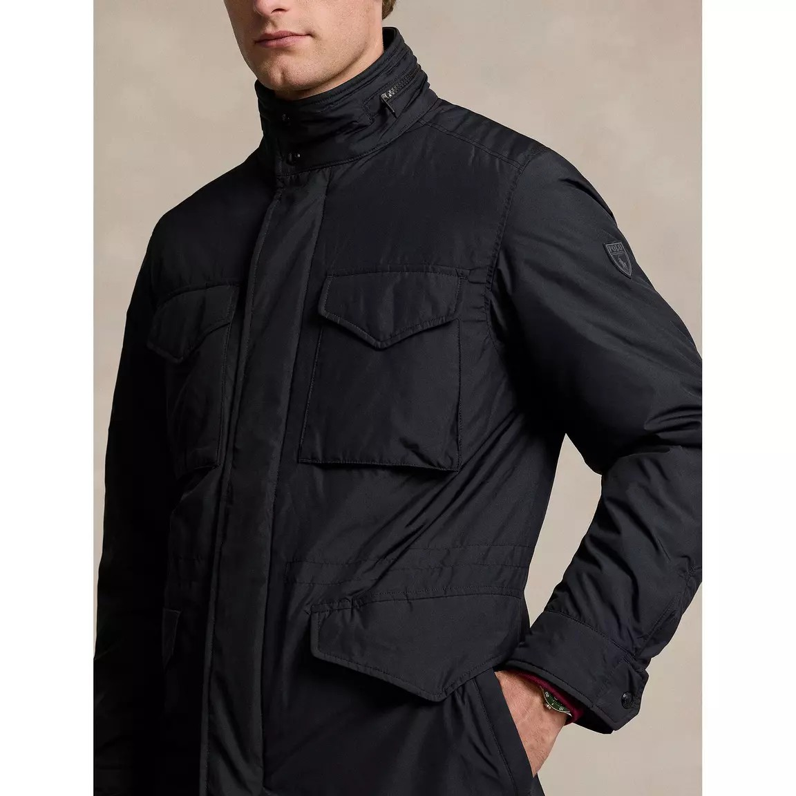 Lightweight Packable Combat Jacket - Black