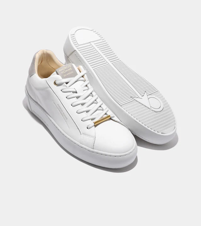 Zuma Leather & Nubuck heel- White