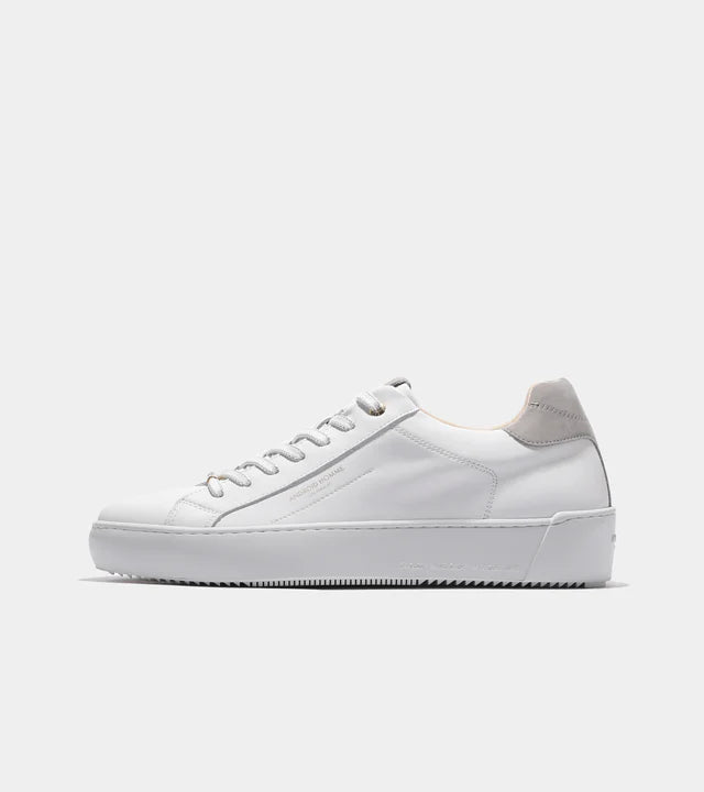 Zuma Leather & Nubuck heel- White