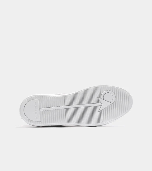 Zuma Leather Glitter Reflective heel trim- Off White