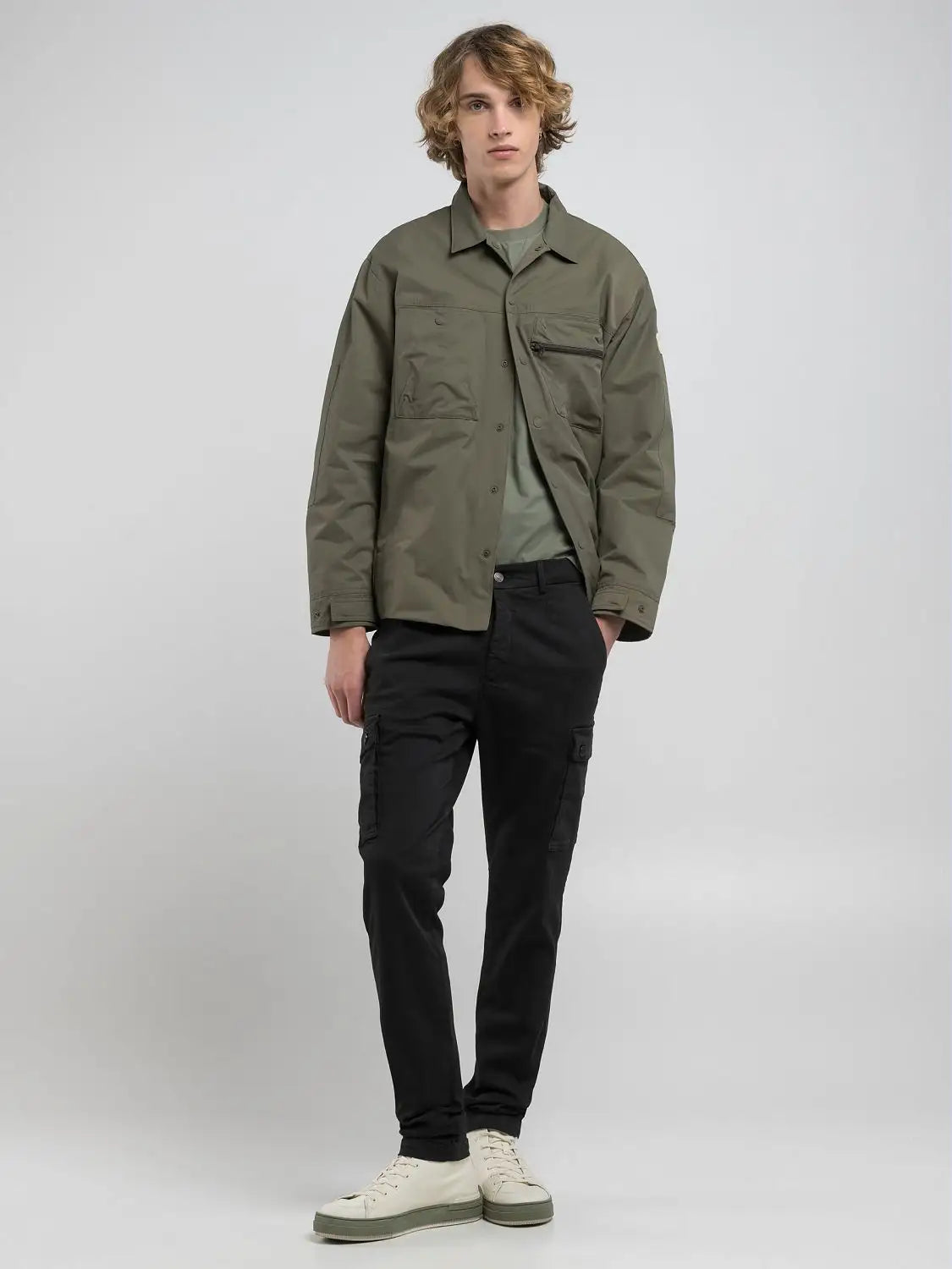 Hyperflex Jaan M9649E Slim Fit Cargo Pants - Black