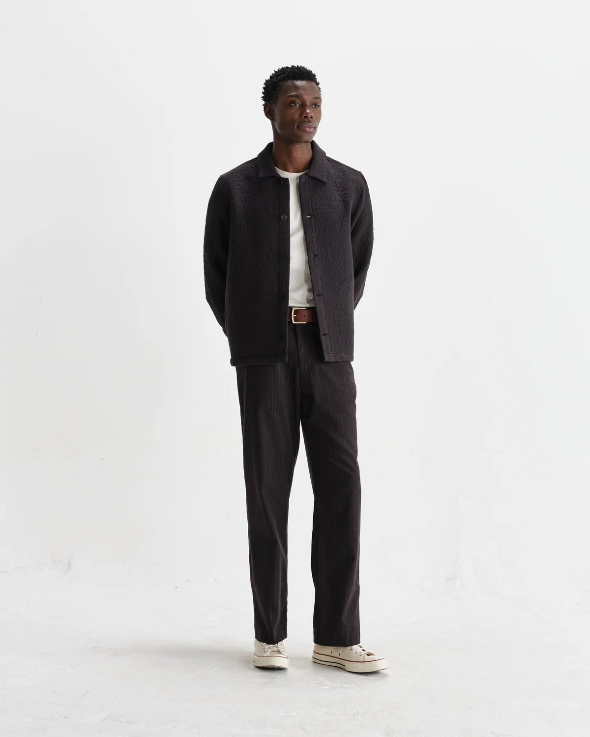 Rockley Floral Quilted Cotton Overshirt - Black