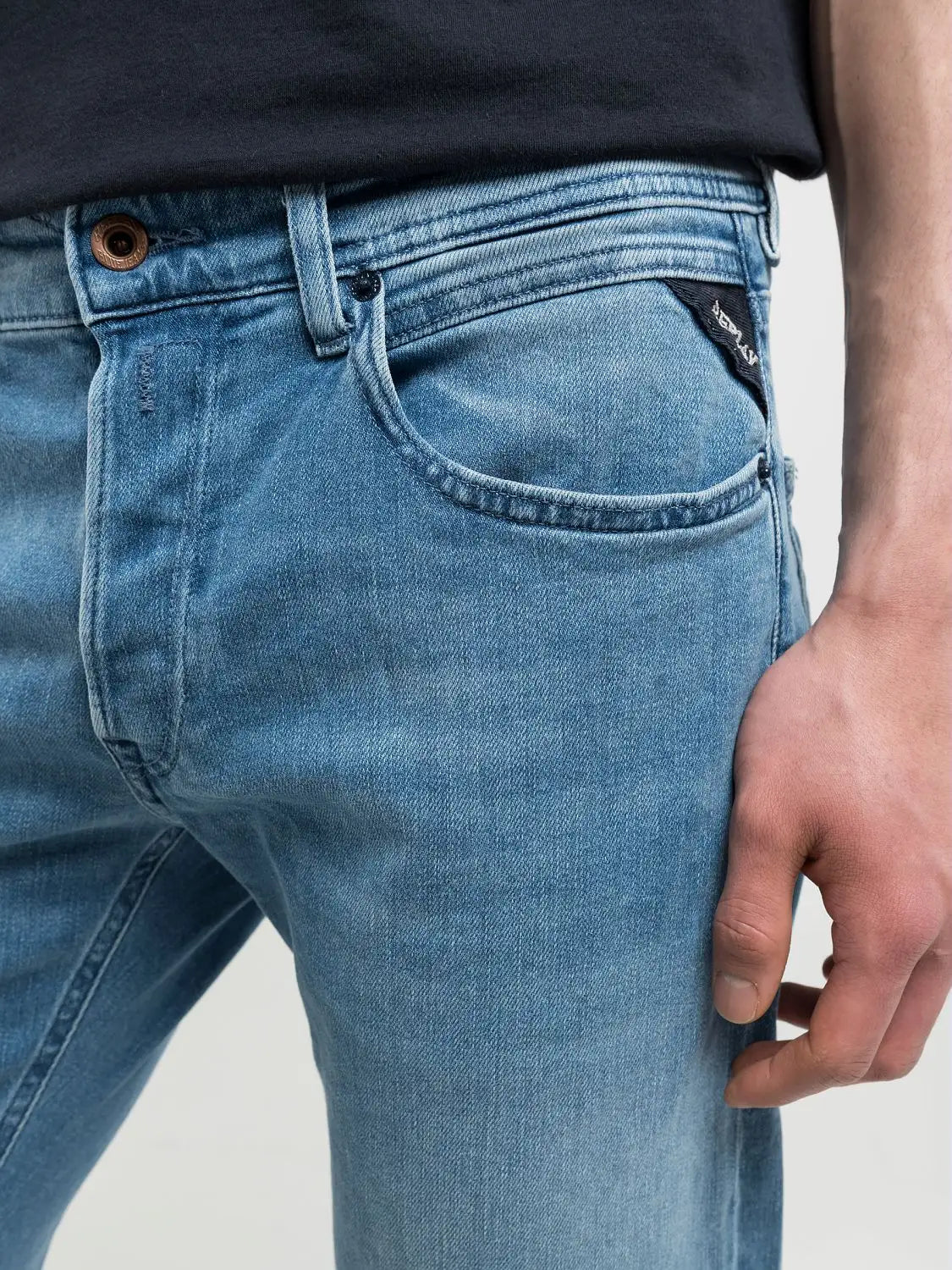 Grover Stretch Straight Fit Jean MA972 .000.879 896 - Light Blue