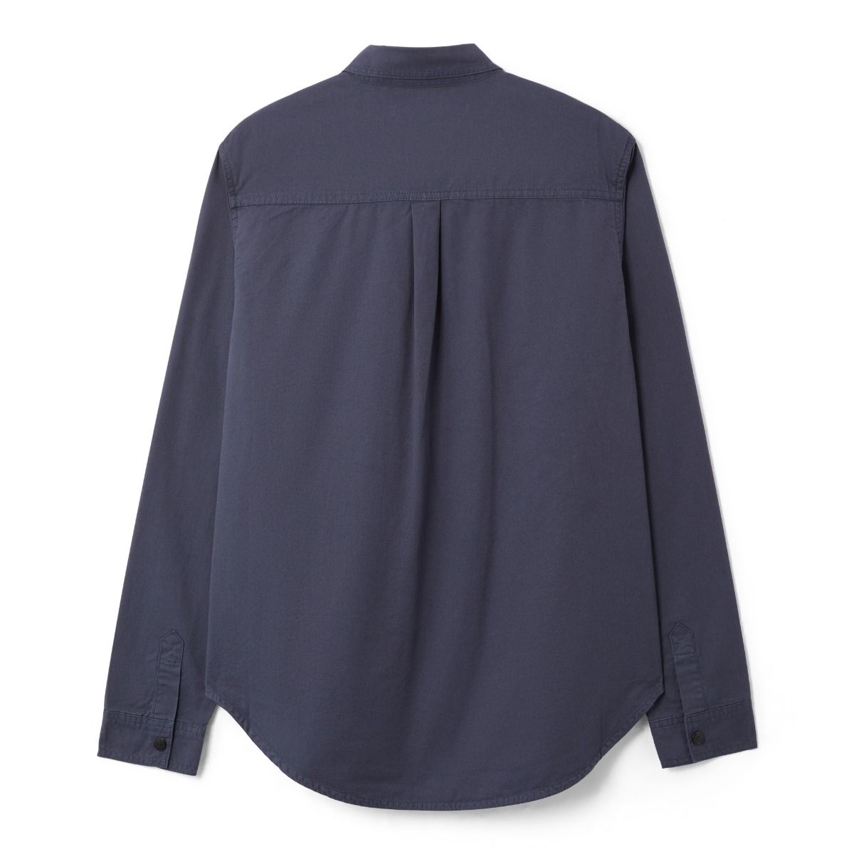 Patch Pocket Button Overshirt - Washed Navy