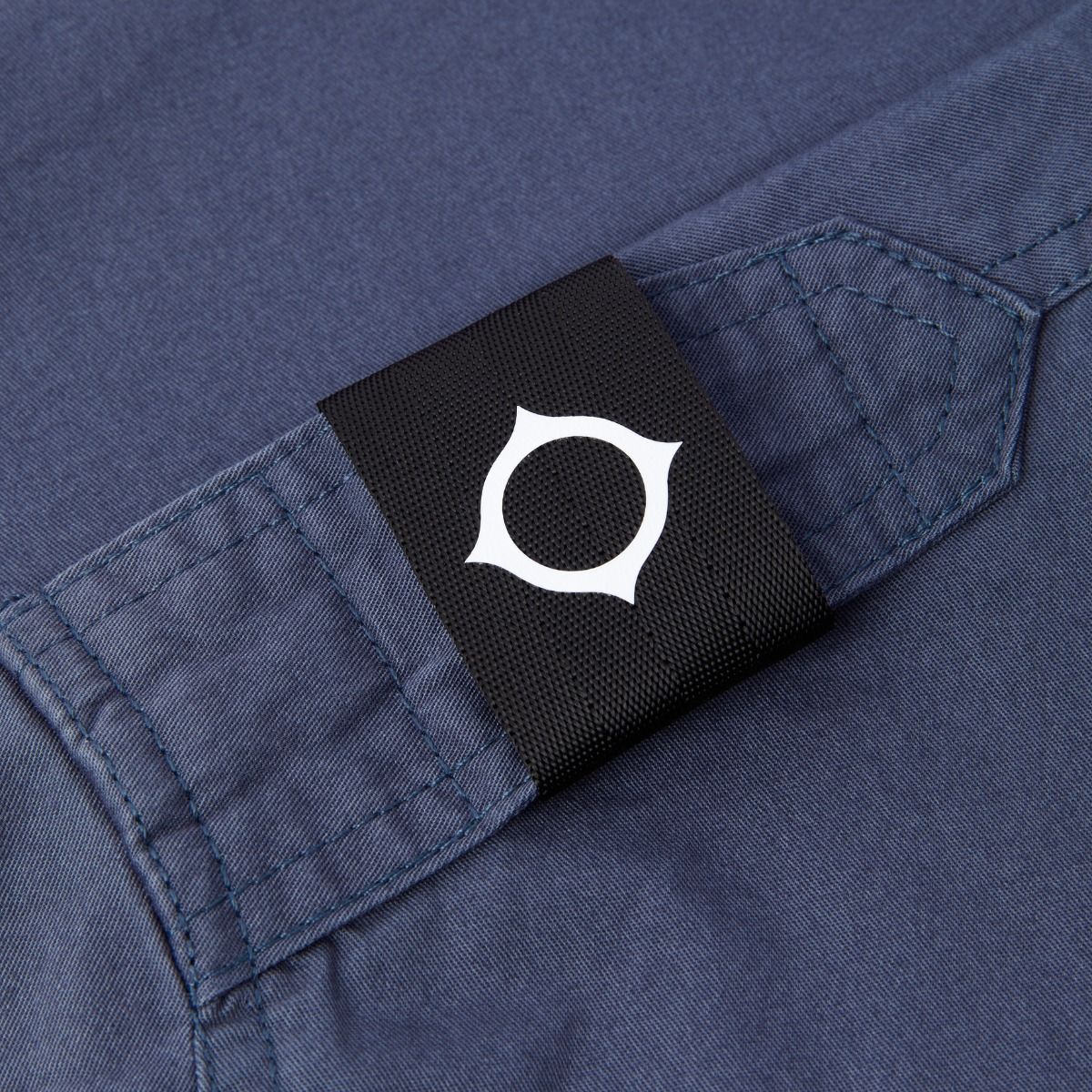 Patch Pocket Button Overshirt - Washed Navy