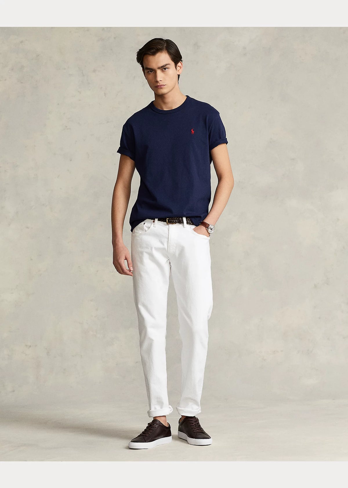 Heavy Weight Cotton T-Shirt - Navy