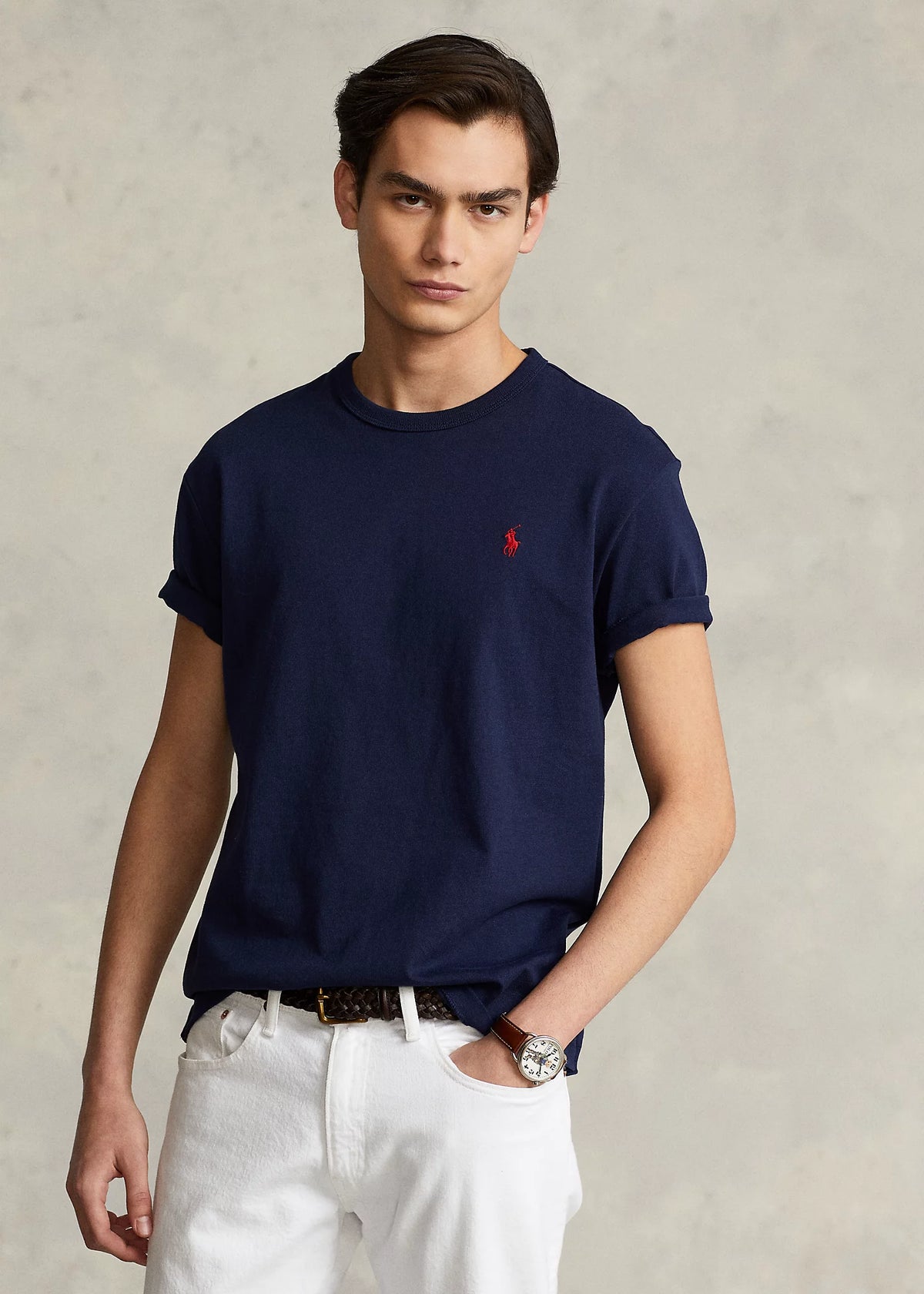 Heavy Weight Cotton T-Shirt - Navy