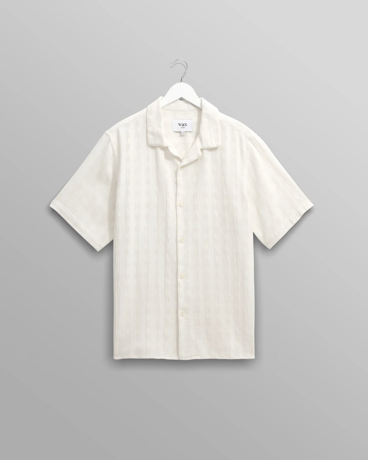 Didcot Open Weave Cotton Short-Sleeve Shirt - Cream