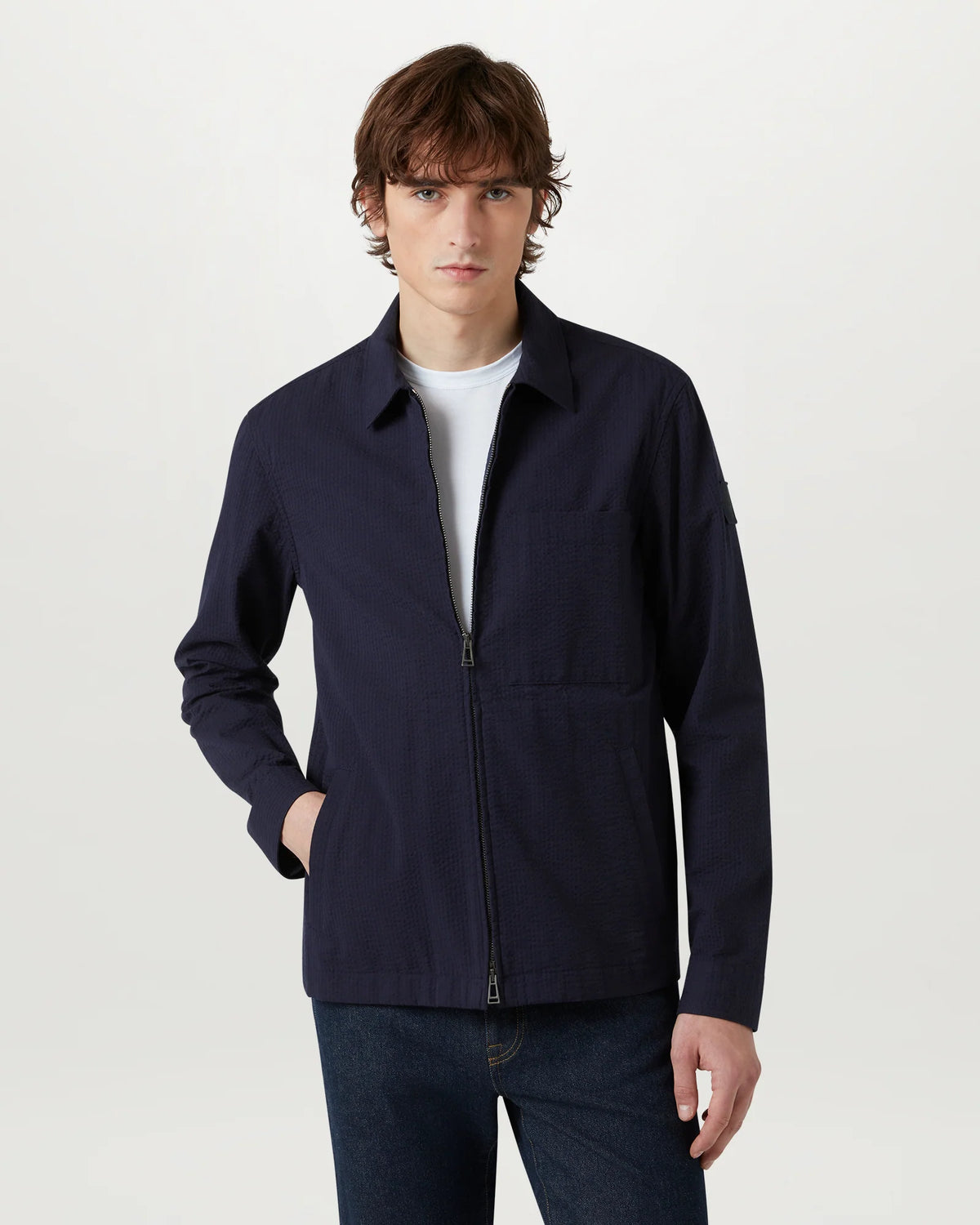 Channel Overshirt - Navy