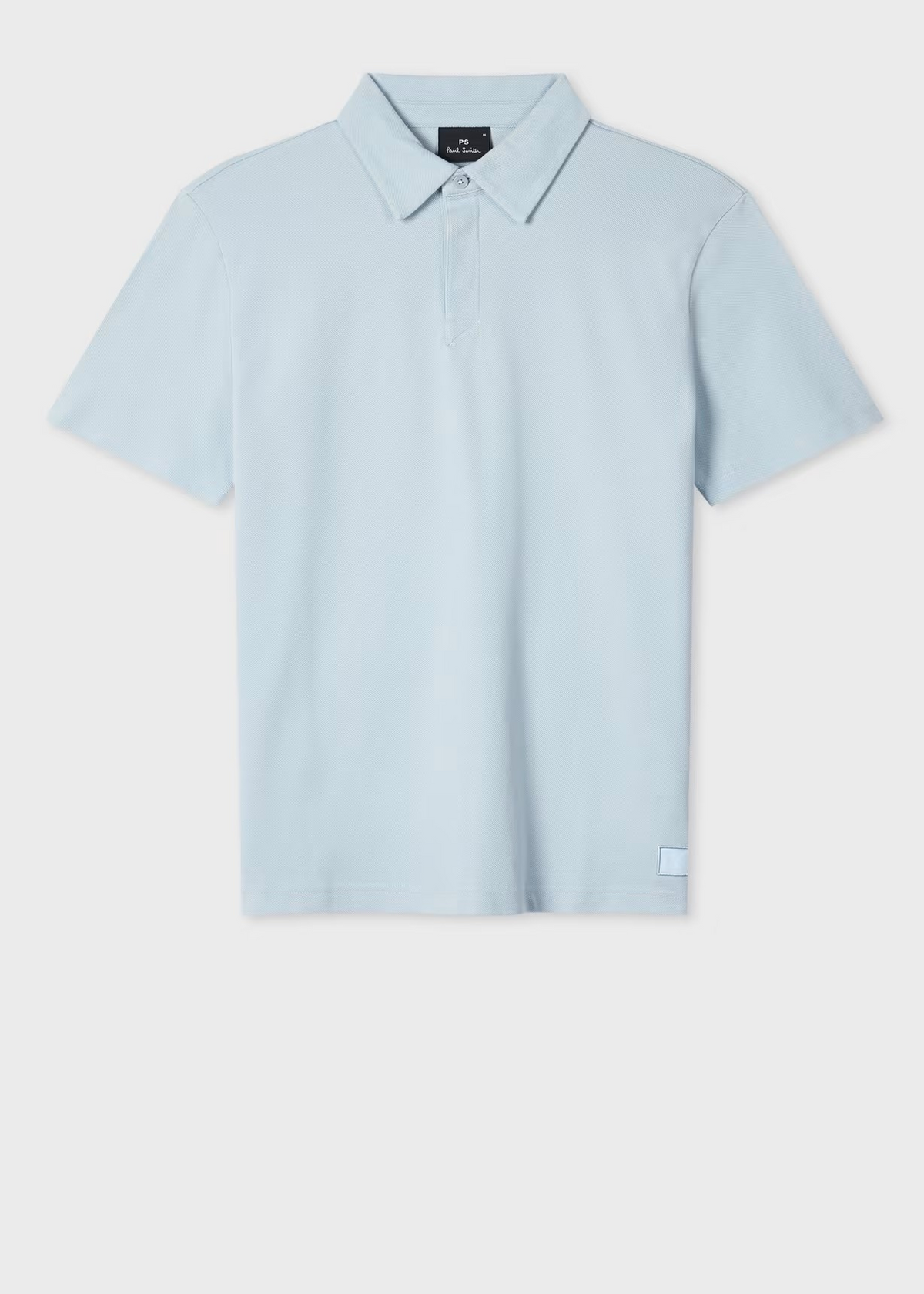 Pique Placket Polo - Sky Blue