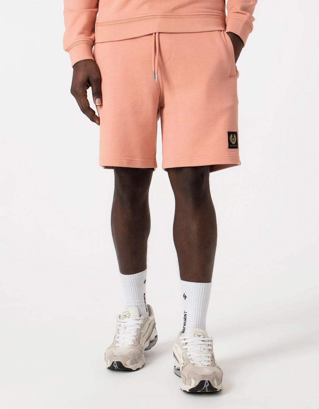 Cotton Fleece Sweatshort - Pink