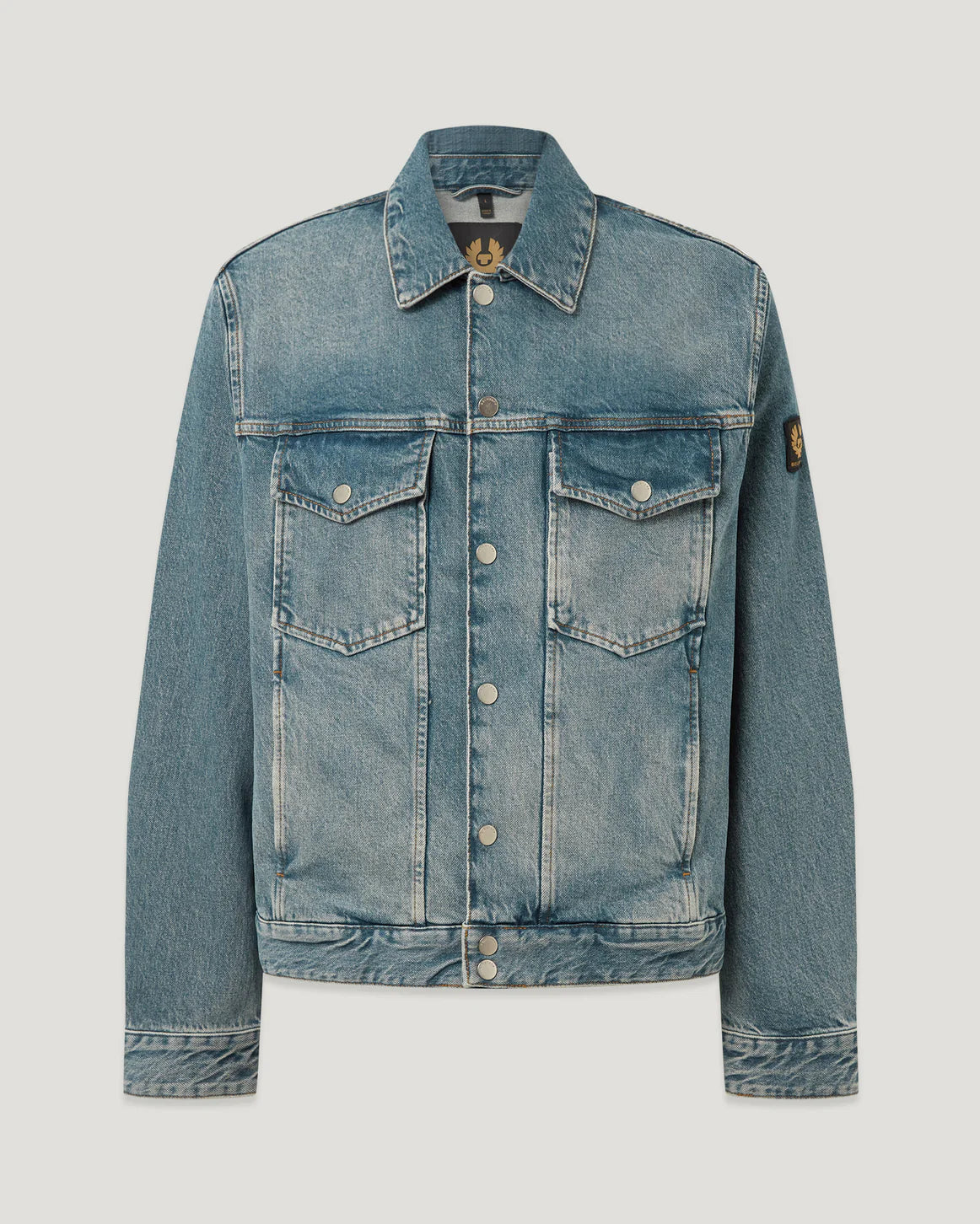Piston Trucker Jacket- Washed Denim