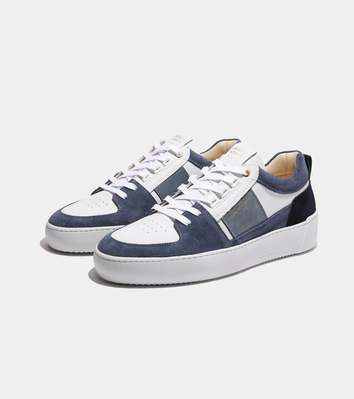 Point Dume Plain Leather Suede - Blue