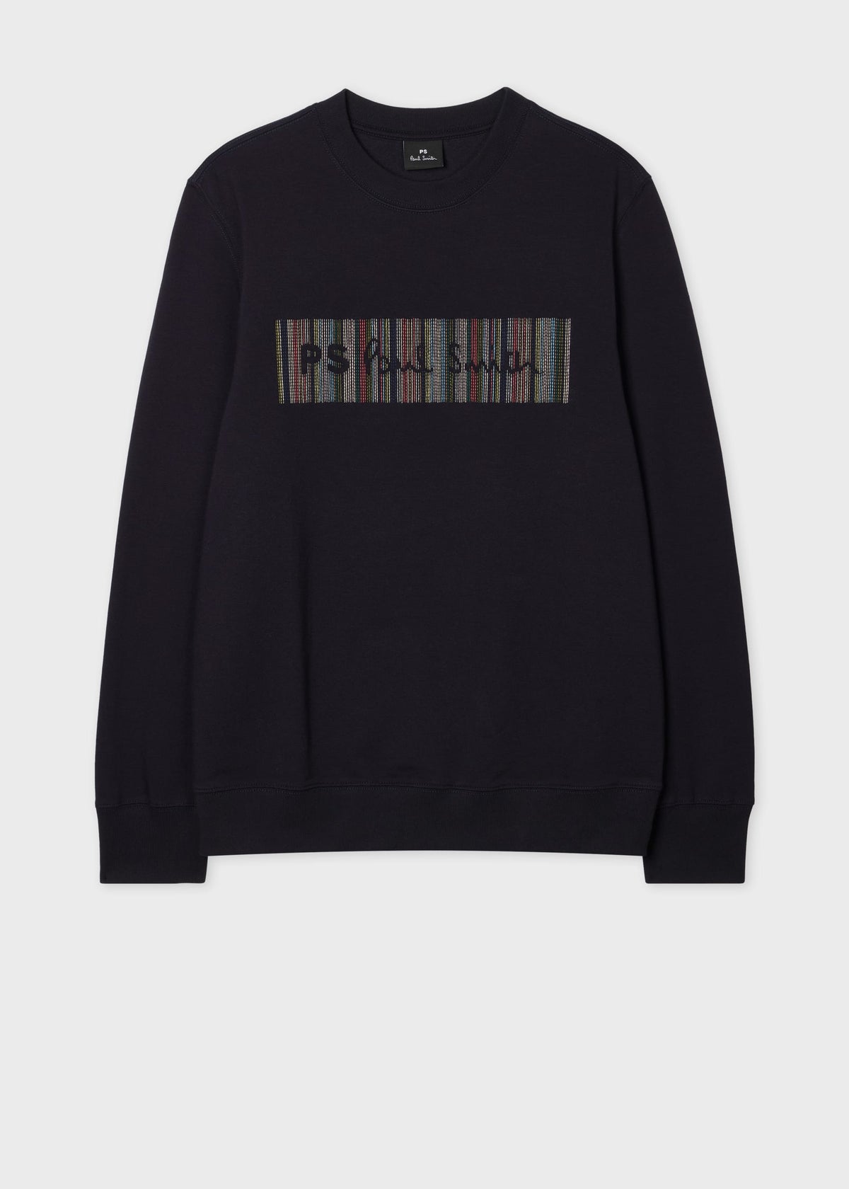 Embroidery Logo Cotton-Blend Sweatshirt - Navy