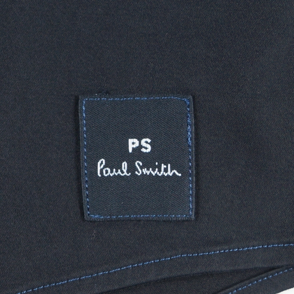 Cotton-Blend Patch Logo Shirt - Navy