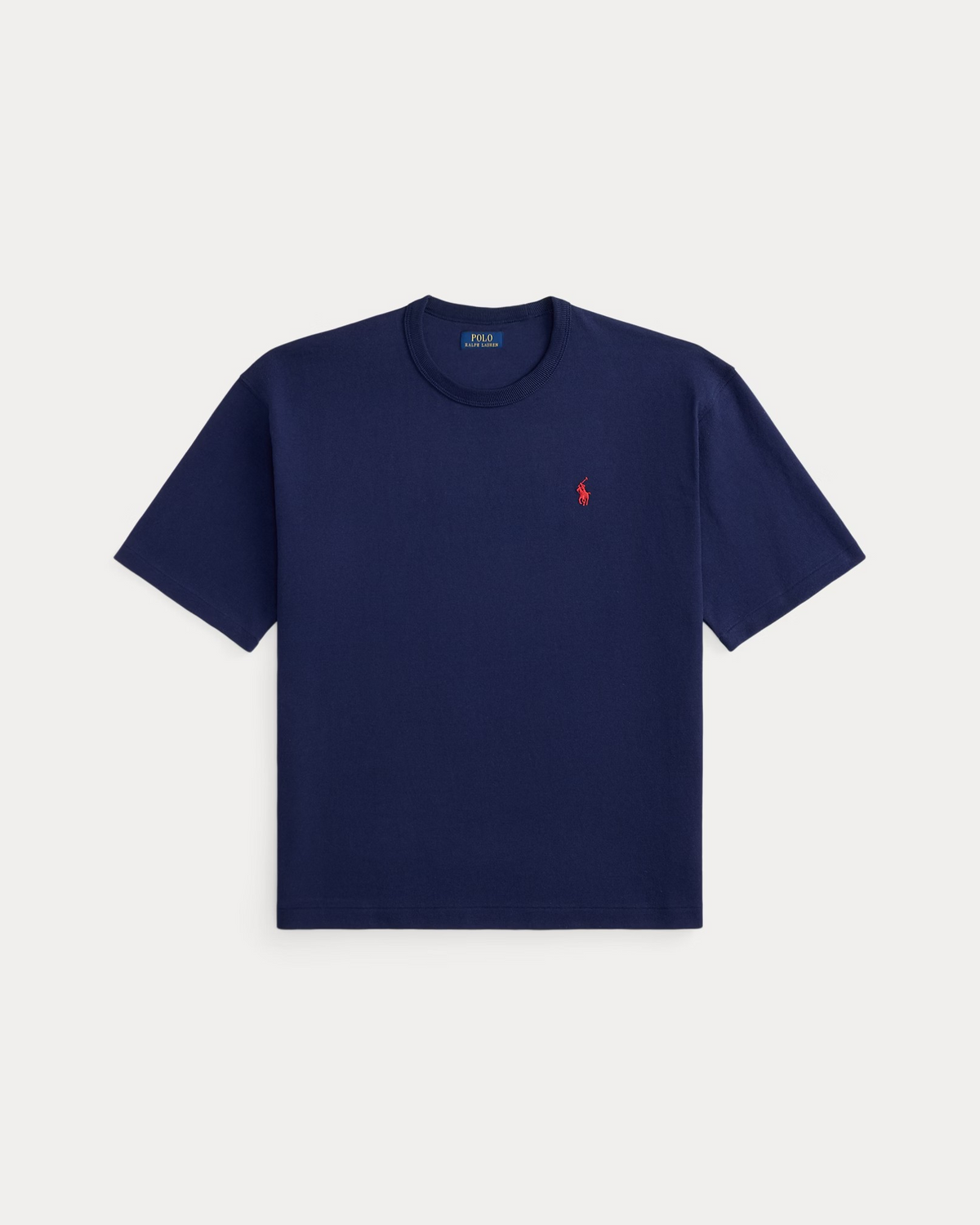 Relaxed Fit Jersey Crewneck T-Shirt - Navy