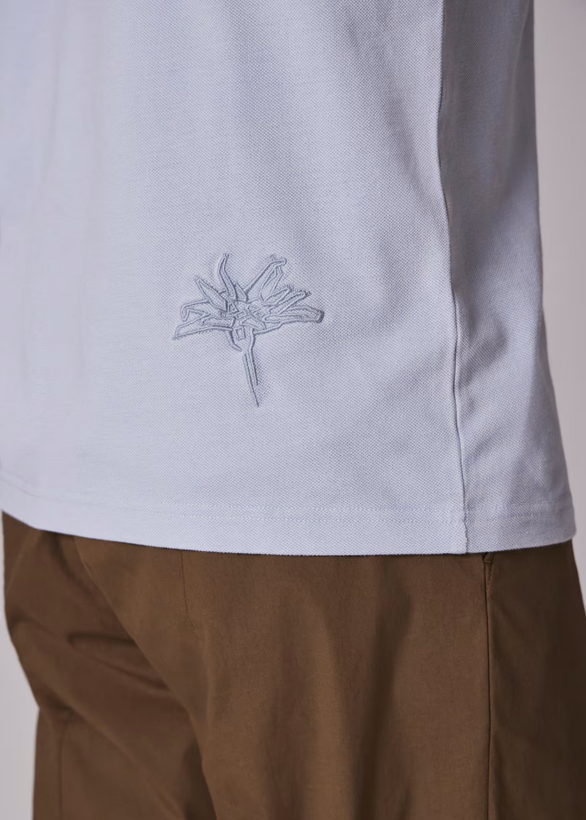 Pique Placket Polo - Sky Blue