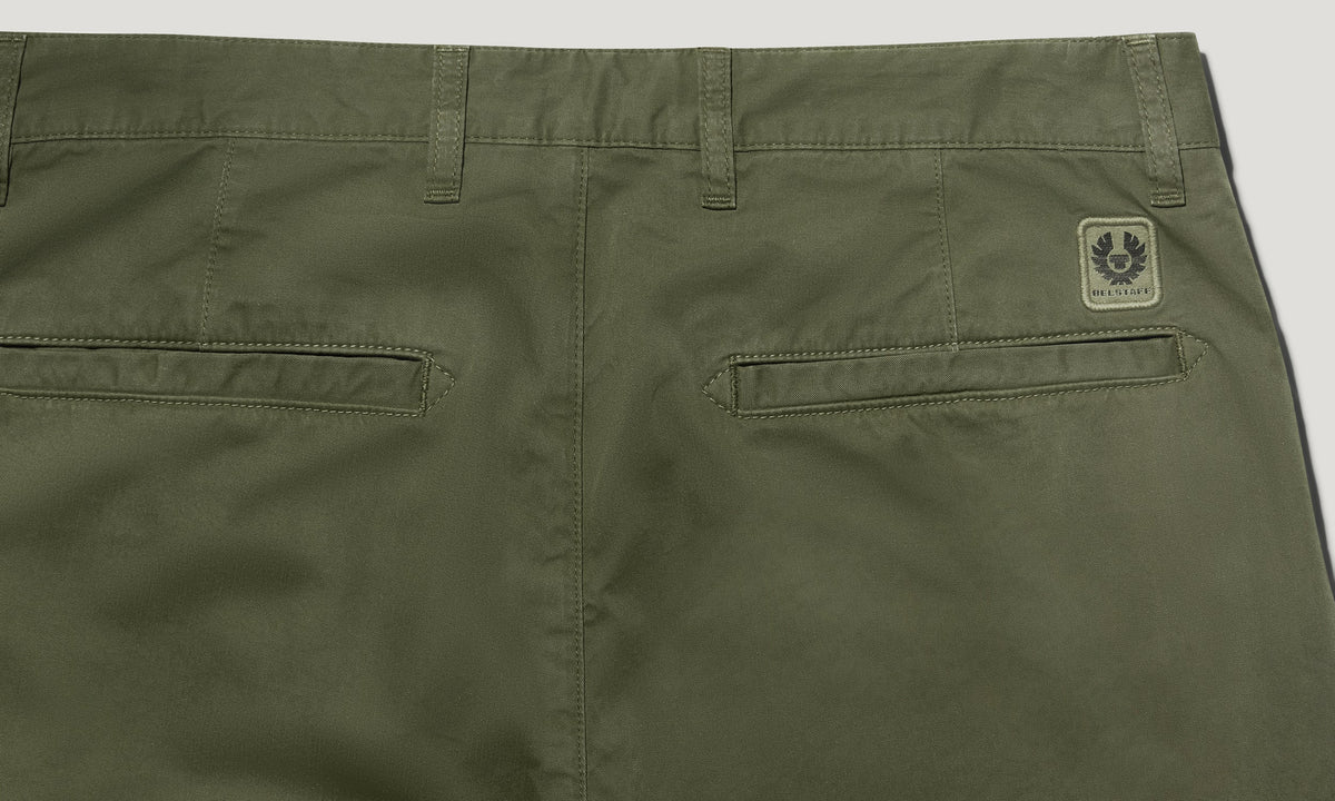 Cotton Rally Chino Short - Khaki Green