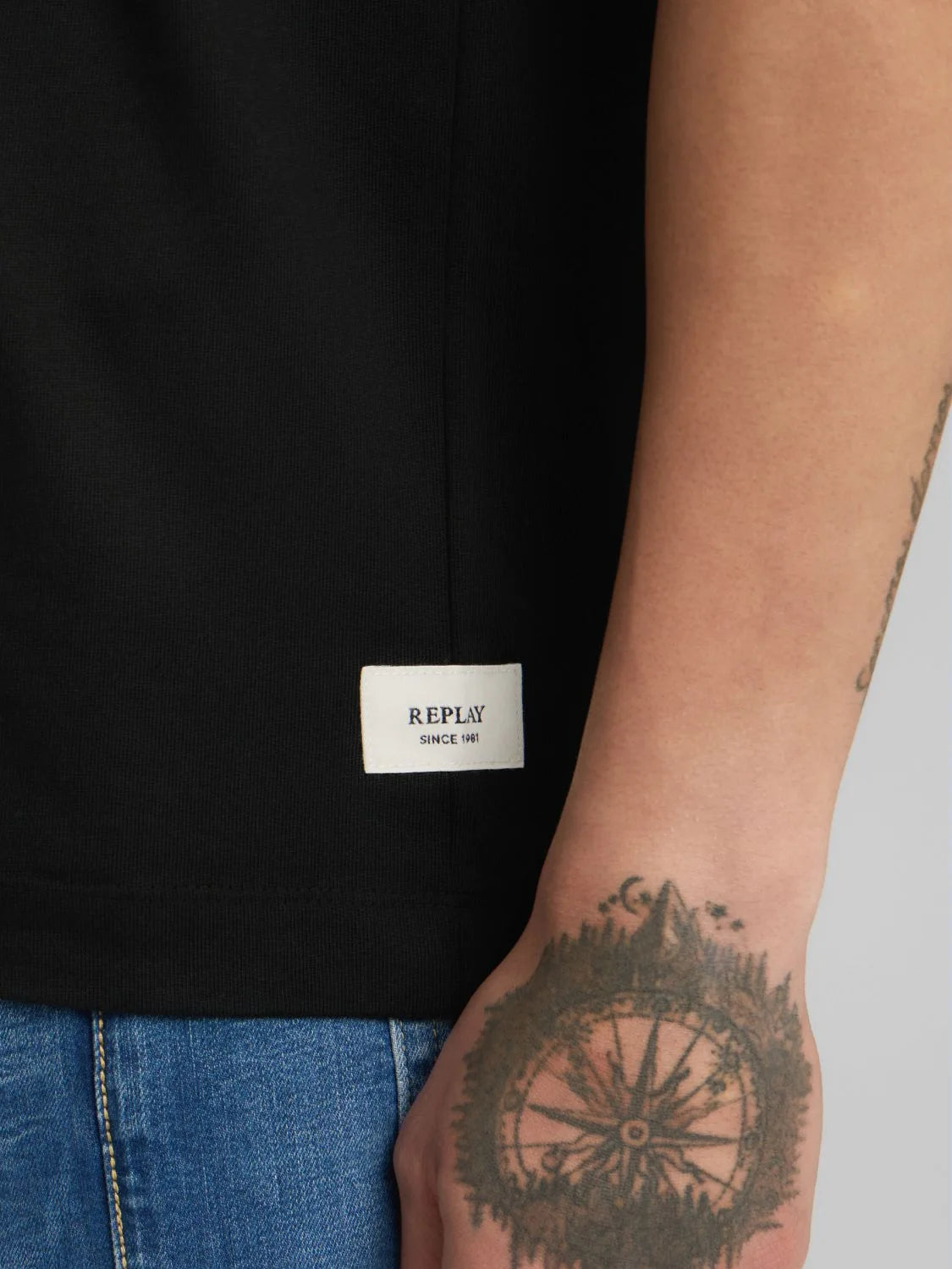 Heavyweight Cotton Jersey T-Shirt - Black