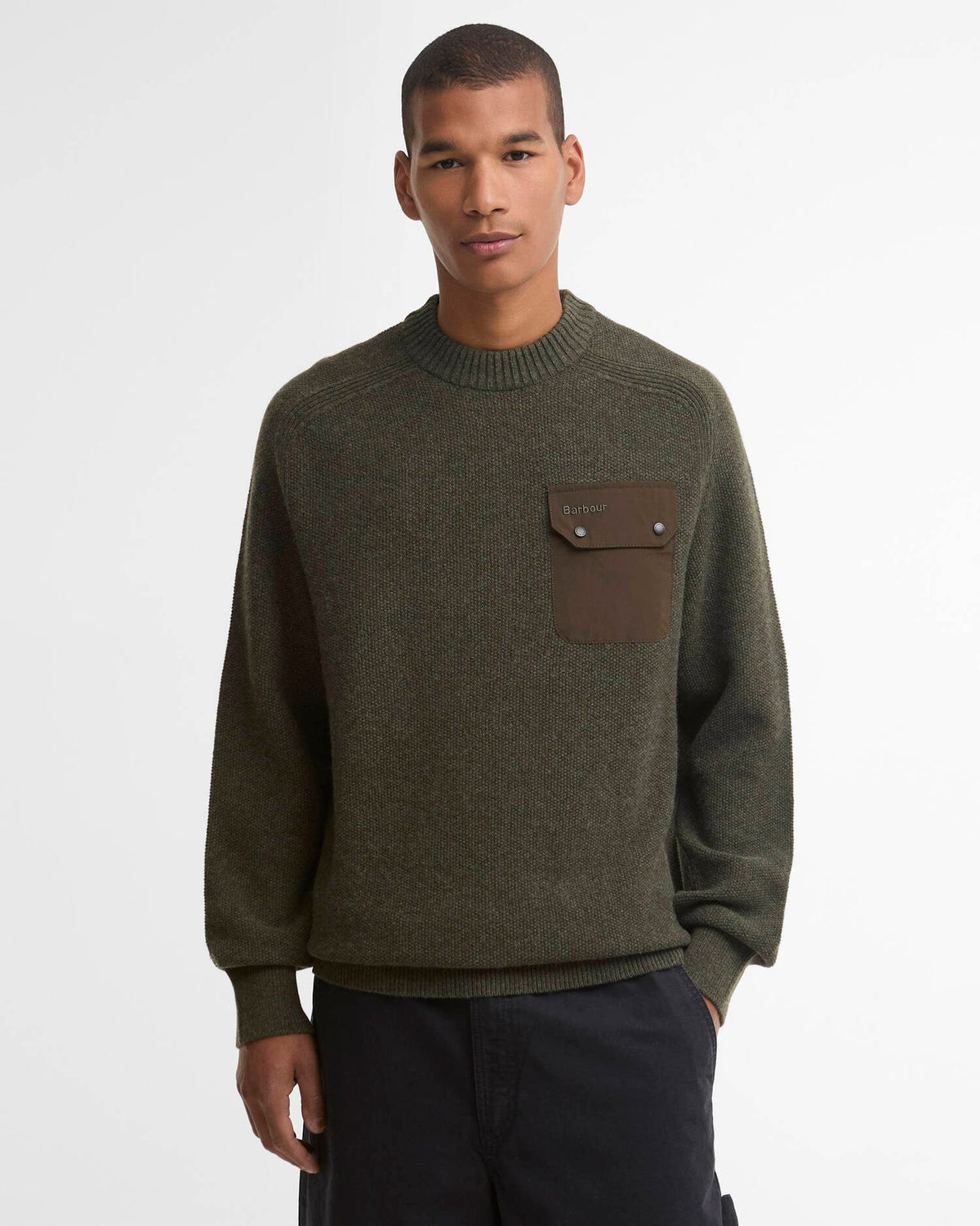 Stockham Textured Crew Neck Jumper