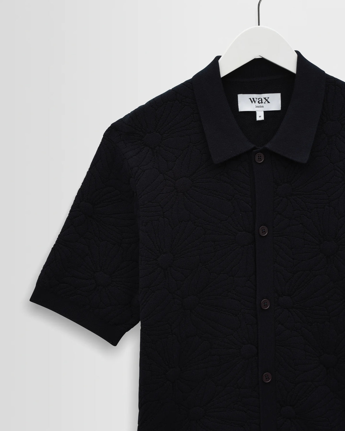 Tellaro- Flower Jacquard Shirt- Navy